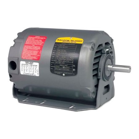 Baldor-Reliance Baldor-Reliance Motor RM3112A, .75HP, 1725RPM, 3PH, 60HZ, 56H, 3420M, OPEN, F1 RM3112A